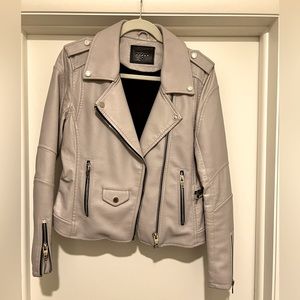 Blank NYC Leather Motto Jacket